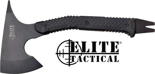 Mc Elite Tactical The Breacher - 15" Axe W/sheath Black/ss - Skoutley Outdoors LLC