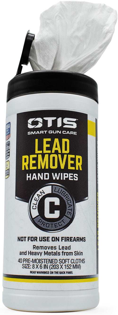 Otis Lead Remover Hand Wipes - Canister 40 Count - Skoutley Outdoors LLC