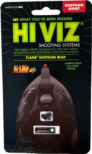 Load image into Gallery viewer, Hiviz Flame Shotgun Rib Front - Sight W/red Litepipe
