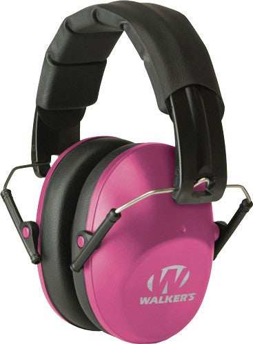 Walkers Muff Shooting Passive - Pro-low Profile 22db Pink - Skoutley Outdoors LLC