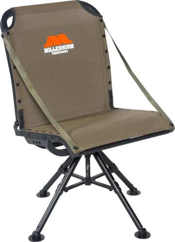 Millennium Ground Blind Chair - Adjustable 4 Leg 360 Swivel - Skoutley Outdoors LLC