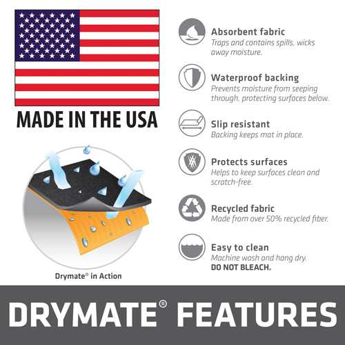 Drymate Cleaning Pad 16"x20" - Pistol Size Charcoal - Skoutley Outdoors LLC
