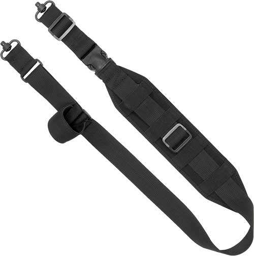 Grovtec Qs Heavy Gunner Padded - Sling 1.5" Webb 3" Pad Black - Skoutley Outdoors LLC