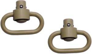 Grovtec Hd Push Button Swivels - Cerakote Desert Snd 1 1/4" 2pk - Skoutley Outdoors LLC