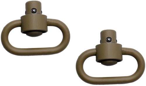 Grovtec Hd Push Button Swivels - Cerakote Fde 1 1/4" 2-pack - Skoutley Outdoors LLC