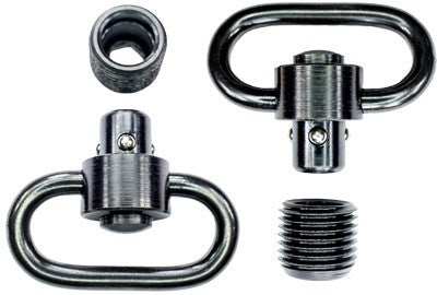 Grovtec Hd Push Button Swivel - Set Black 1 1/4" 2 Pack - Skoutley Outdoors LLC