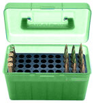 Mtm Deluxe Ammo Box 50-rounds - Lg Rifle 220 Swift-30/06 Green - Skoutley Outdoors LLC