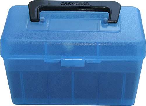 Mtm Deluxe Ammo Box 50-rounds - Rifle 7mm Rm To 300 Wm Clr Blu - Skoutley Outdoors LLC