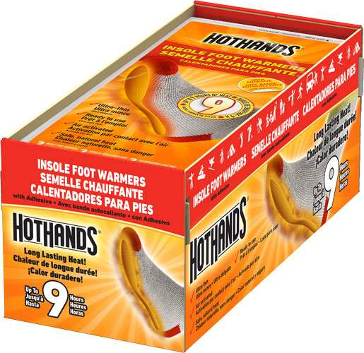 Hothands Insole Foot Warmer 16 - Pairs 9 Hour W/ Adhesive - Skoutley Outdoors LLC