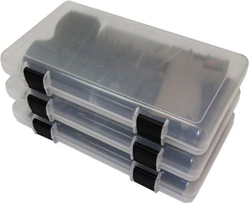 Mtm In-safe Handgun Storage - Case 12" Clear Smoke 3-pack - Skoutley Outdoors LLC