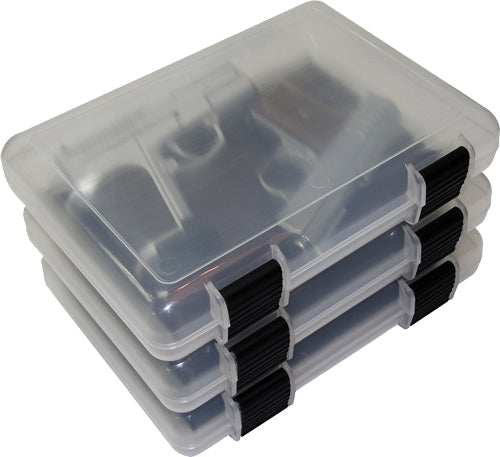 Mtm In-safe Handgun Storage - Case 9" Clear Smoke 3-pack - Skoutley Outdoors LLC