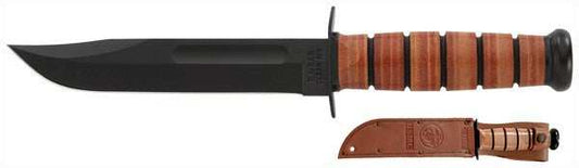 Ka-bar Fighting/utility Knife - 7" W/leather Sheath Usmc - Skoutley Outdoors LLC