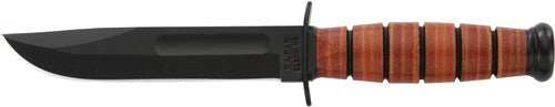 Ka-bar Fighting/utility Knife - 5.25" Short W/lthr Shth Usmc - Skoutley Outdoors LLC