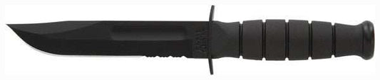 Ka-bar Short Ka-bar - 5.25" Serr W/plastic Sheath - Skoutley Outdoors LLC