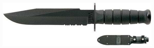 Ka-bar Fighter Knife - 8" Serrated W/sheath - Skoutley Outdoors LLC