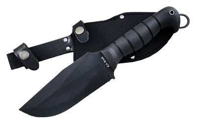 Ka-bar Heavy Duty Warthog - 6.75" W/sheath Black - Skoutley Outdoors LLC