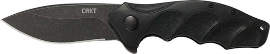 Crkt Foresight 3.53" Plain - Edge Assisted Open Black/black - Skoutley Outdoors LLC