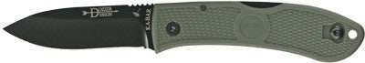 Ka-bar Dozier Folding Hunter - 3" Foliage Green - Skoutley Outdoors LLC