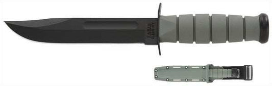 Ka-bar Fighting/utility Knife - 7" W/plastic Sheath F-green - Skoutley Outdoors LLC