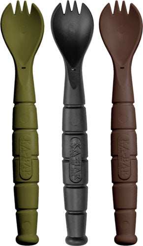 Ka-bar Mil-spec Spork/knife - 3 Pack Od Green/black/brown - Skoutley Outdoors LLC