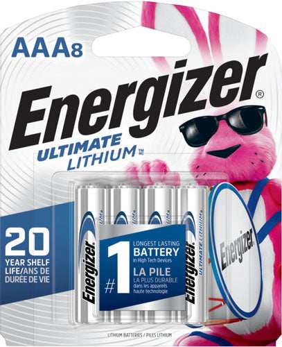 Energizer Ultimate Lithium - Batteries Aaa 8-pack - Skoutley Outdoors LLC