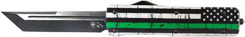 Templar Knife Large Otf Back - The Green 3.5" Tanto Aluminum - Skoutley Outdoors LLC