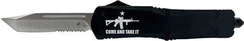 Templar Knife Large Otf Come - And Take It Ar 3.5" Silver Bld - Skoutley Outdoors LLC