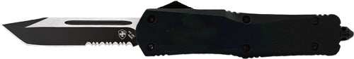 Templar Knife Large Otf Black - Rubber 3.5" Black Tanto Srrtd - Skoutley Outdoors LLC