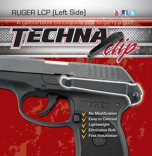 Techna Clip Handgun Retention - Clip Ruger Lcp Left Side