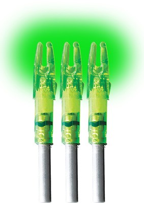 Lumenok Lighted Nock - Gt-series Green 3pk - Skoutley Outdoors LLC