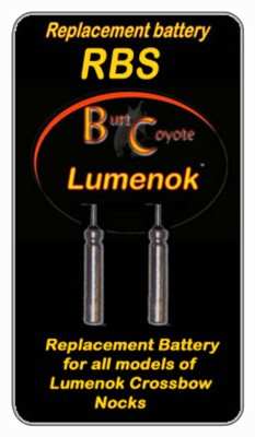 Lumenok Replacement Battery - For Lighted Bolt Nock 2pk - Skoutley Outdoors LLC