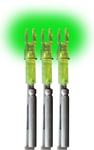 Lumenok Lighted Nock - X-series Green 3pk - Skoutley Outdoors LLC
