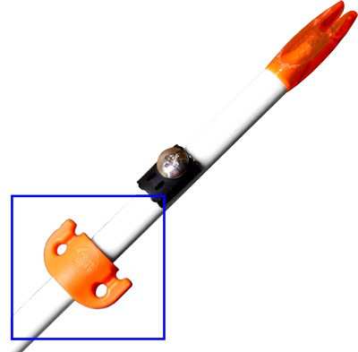 Ams Bowfishing Everglide 5/16" - Safety Slide Kit 2pk Orange - Skoutley Outdoors LLC