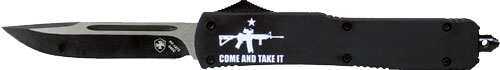 Templar Knife Slim Otf Come - And Take It Ar 3.1" Black Dp - Skoutley Outdoors LLC
