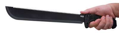 Sog Machete Sogfari 13" - Black W/sheath - Skoutley Outdoors LLC