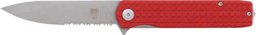 Cobratec Medium Cayden 3.25" - Red/ss D2 Serrated Blade - Skoutley Outdoors LLC