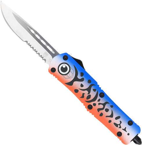 Cobratec Medium Fs3 Otf Blue - Lure 3" Drop Point Serrated Ss - Skoutley Outdoors LLC