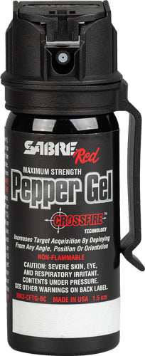 Sabre Red Pepper Gel Flip Top - Unit W/belt Clip 50.4gr - Skoutley Outdoors LLC