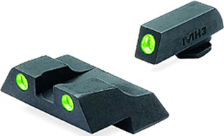 Meprolight Night Sight Fixed - Set Grn/grn For Glock 26/27