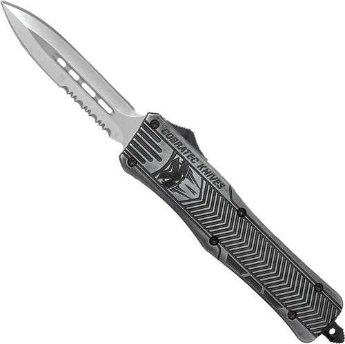 Cobratec Medium Ctk1 Otf - Stonewash 3" Dagger Serrated - Skoutley Outdoors LLC