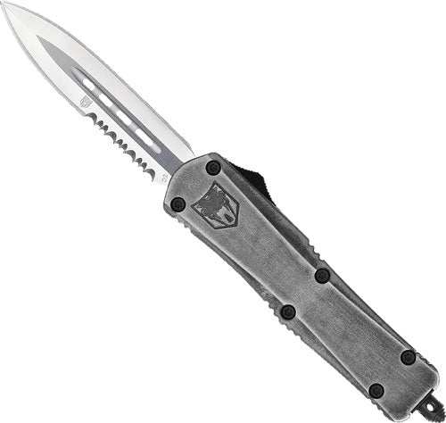 Cobratec Medium Fs3 Otf Stone - Wash 3" D2 Dagger 1 Side Srrtd - Skoutley Outdoors LLC