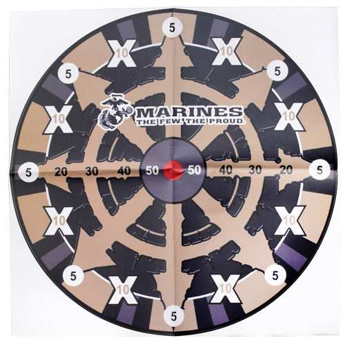 Mc Usmc 9" Spear Point - Throwing Knives 6-pack Blk/fde - Skoutley Outdoors LLC