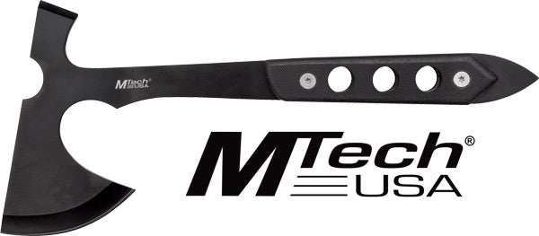 Mc Mtech 10" Tomahawk W/sheath - 5" Black Blade G10 Handle - Skoutley Outdoors LLC