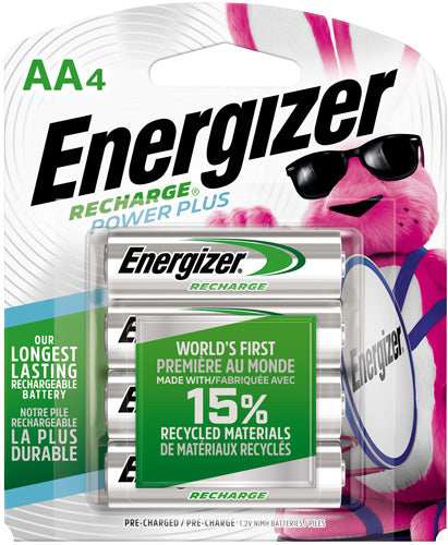 Energizer Rechargable Power - Plus Batteries Aa 4 Pack - Skoutley Outdoors LLC