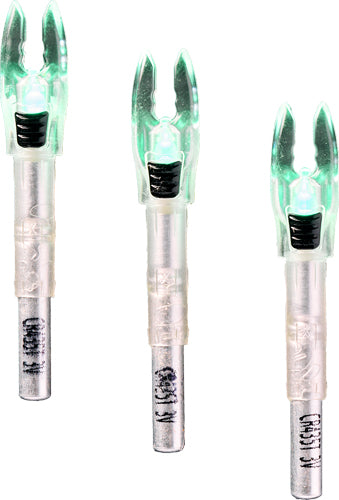 Nockturnal Shift Lighted Nock - Universal Green 3pk - Skoutley Outdoors LLC