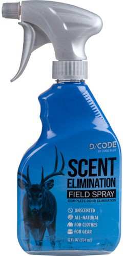 D-code Scent Elimination - 12fl Ounces Spray Bottle - Skoutley Outdoors LLC