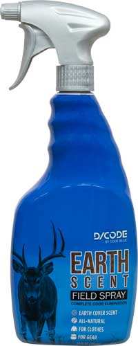 D-code Scent Elimination 24fl - Ounces Earth Spray Bottle - Skoutley Outdoors LLC