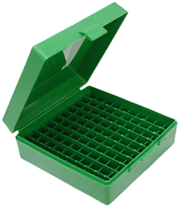 Mtm Ammo Box 44rm/41rm/45lc - 100-rounds Green - Skoutley Outdoors LLC