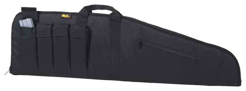 Us Peacekeeper 45" Msr Case Bl - 4 Mag Pouches 600 Denier Black - Skoutley Outdoors LLC