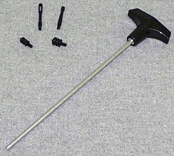 Hoppes Pistol Cleaning Rod - 1-pc. Aluminum - Skoutley Outdoors LLC
